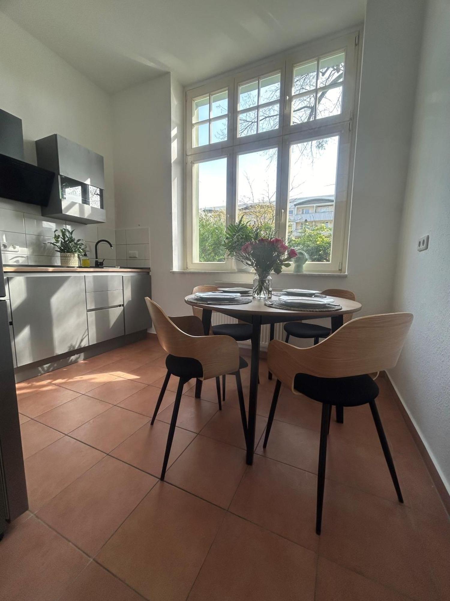 Mintara Komfort Apartment Mit Grill -Terrasse, Sky Und Parkplatz Magdeburg Exterior foto